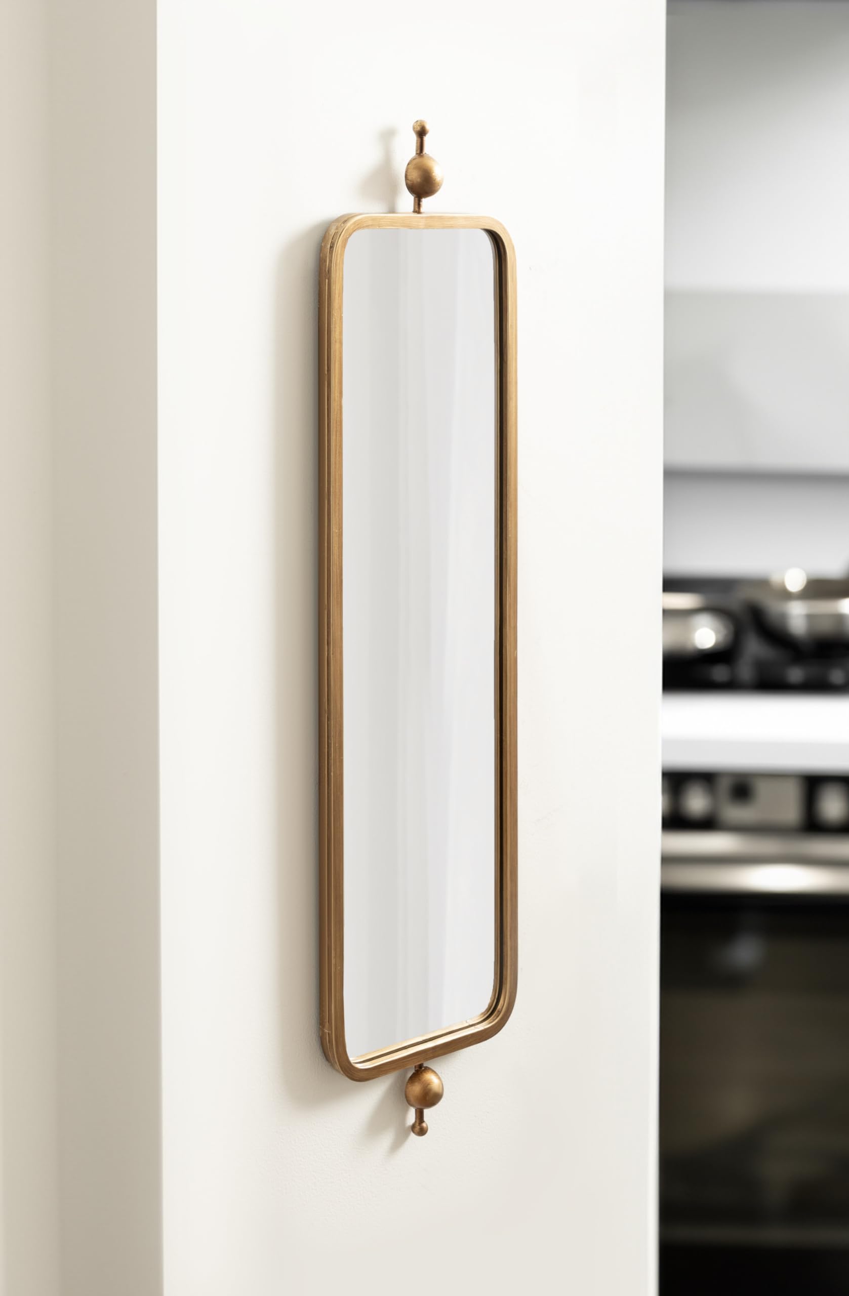 Amazon.com: Kate and Laurel Kasota Slim Panel Wall Mirror, 9 x 36